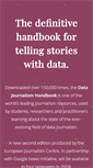 Mobile Screenshot of datajournalismhandbook.org